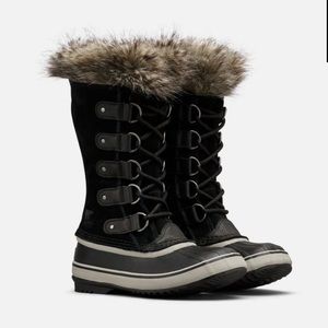 Sorel Joan of arctic black quarry boots new 9